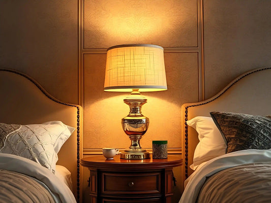 Lampe de chevet design dans une chambre