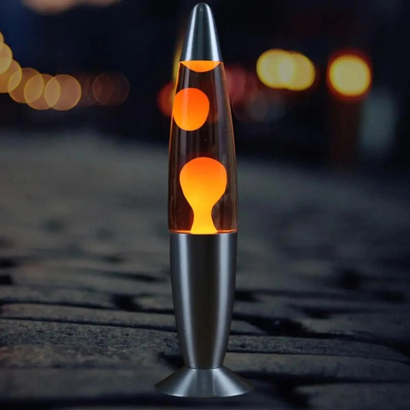Lampe à lave originale orange pour la décoration d'intérieur