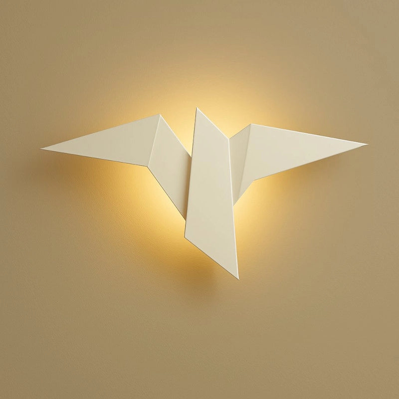 Applique murale blanche en forme d'oiseau pour chambre et salon