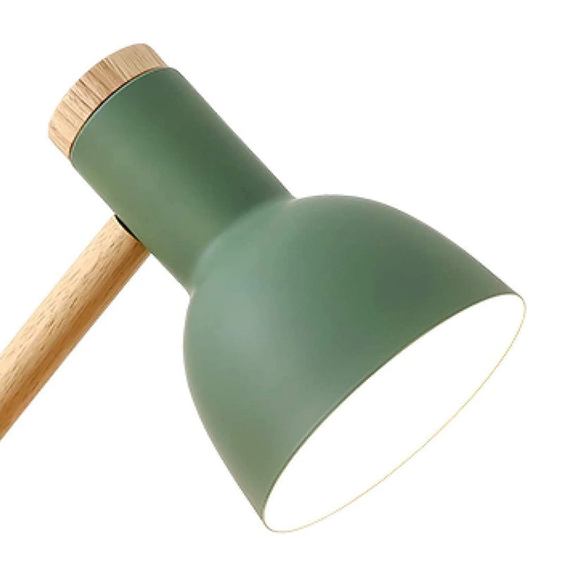 Lampe de bureau enfant verte en vue latérale