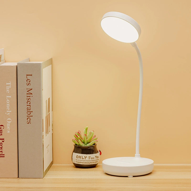 Lampe de bureau LED flexible blanche