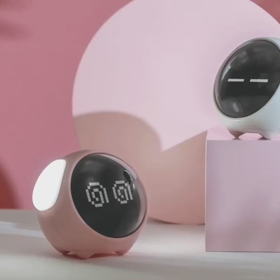 Réveil Veilleuse enfant avec emoji en démonstration