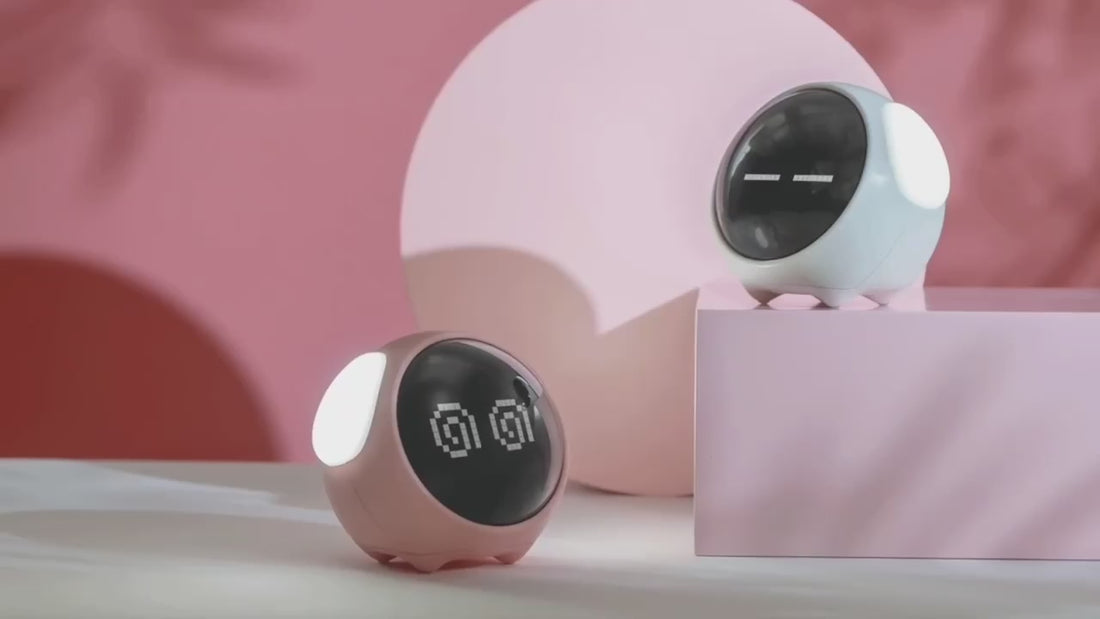 Réveil Veilleuse enfant avec emoji en démonstration