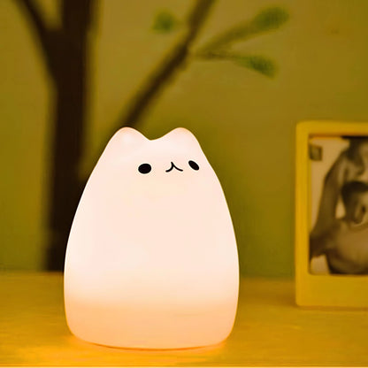 Veilleuse en forme de chat surpris pour bébé et enfant
